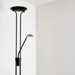 Hofstein Abiqua Deckenfluter LED Schwarz, 2-flammig 33 Hofstein Abiqua Deckenfluter LED Schwarz, 2-flammig -LED Leuchten Verkäufe abiqua deckenfluter h3306871 15