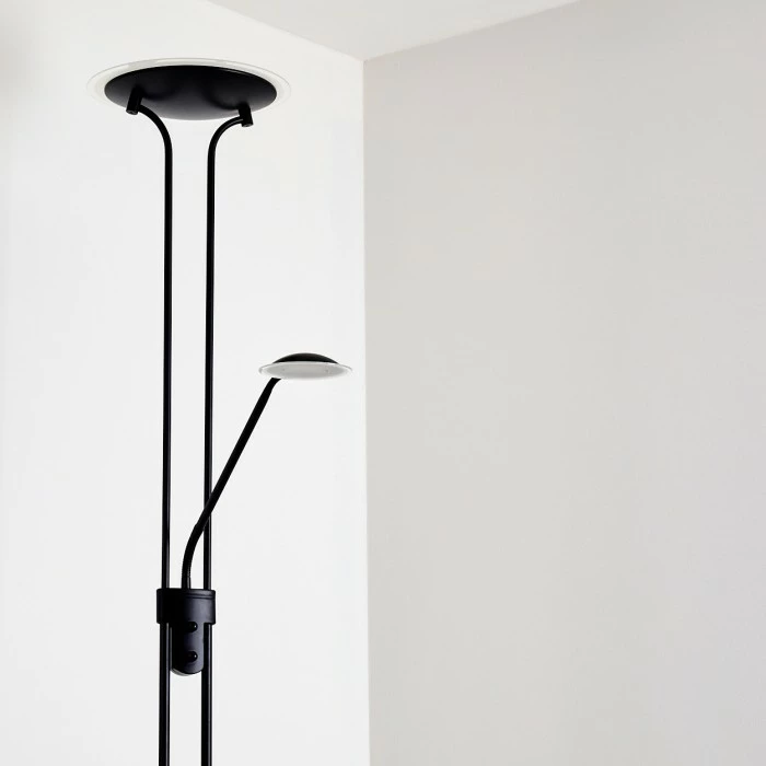 Hofstein Abiqua Deckenfluter LED Schwarz, 2-flammig 16 Hofstein Abiqua Deckenfluter LED Schwarz, 2-flammig – Bild 16