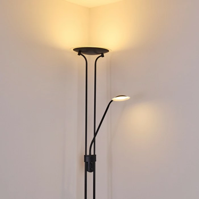 Hofstein Abiqua Deckenfluter LED Schwarz, 2-flammig 9 Hofstein Abiqua Deckenfluter LED Schwarz, 2-flammig – Bild 9