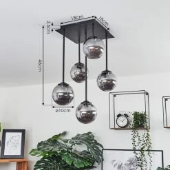 Hofstein Abramo Deckenleuchte LED Schwarz, 5-flammig -LED Leuchten Verkäufe abramo deckenleuchte h3545676 3