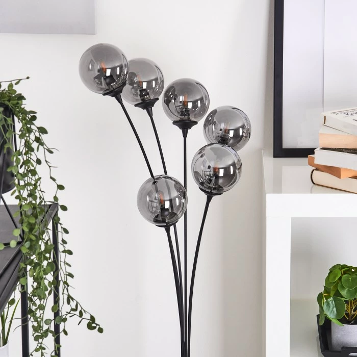 Hofstein Abramo Stehleuchte LED Schwarz, 6-flammig 2 Hofstein Abramo Stehleuchte LED Schwarz, 6-flammig – Bild 2