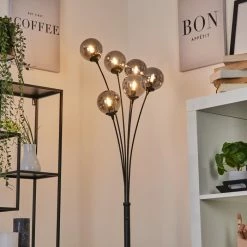 Hofstein Abramo Stehleuchte LED Schwarz, 6-flammig 18 Hofstein Abramo Stehleuchte LED Schwarz, 6-flammig -LED Leuchten Verkäufe abramo stehleuchte h3570272 6