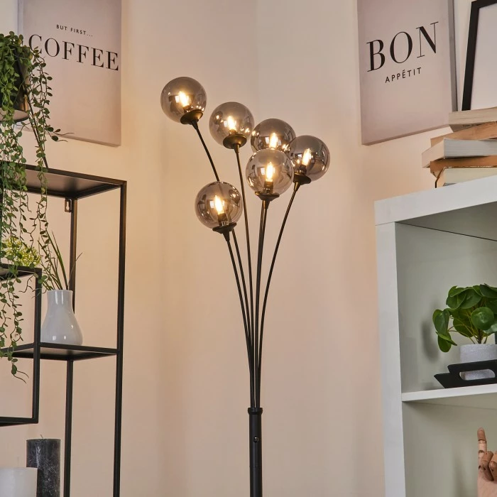 Hofstein Abramo Stehleuchte LED Schwarz, 6-flammig 7 Hofstein Abramo Stehleuchte LED Schwarz, 6-flammig – Bild 7