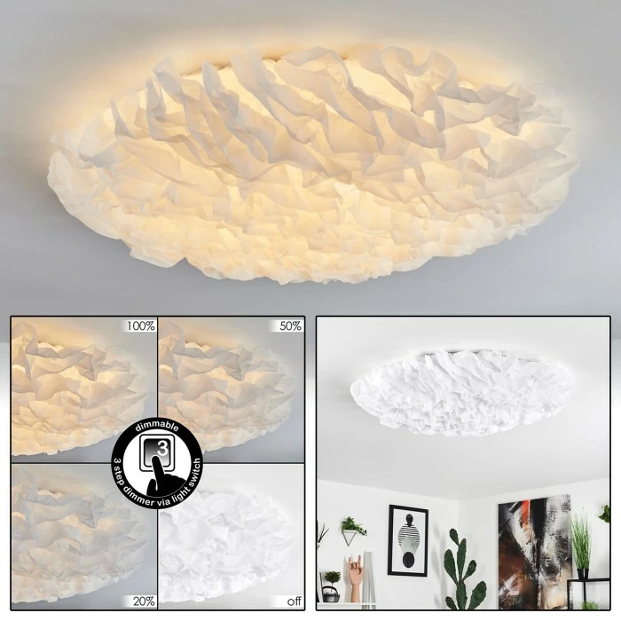 Hofstein Adegoiva Deckenleuchte LED Weiß, 1-flammig 1 Hofstein Adegoiva Deckenleuchte LED Weiß, 1-flammig