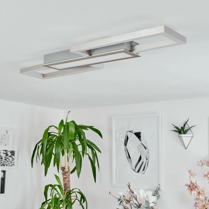 Hofstein Ahrenfeld Deckenleuchte LED Aluminium, 1-flammig, Fernbedienung 5 Hofstein Ahrenfeld Deckenleuchte LED Aluminium, 1-flammig, Fernbedienung – Bild 5