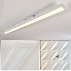 Hofstein Ailik Deckenpanel LED Weiß, 1-flammig, Fernbedienung