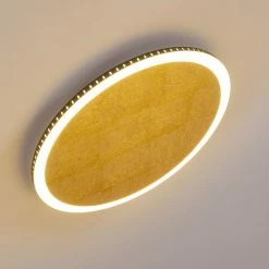 Hofstein Aitrach Deckenleuchte LED Gold, 1-flammig -LED Leuchten Verkäufe aitrach deckenleuchte h3307434 5