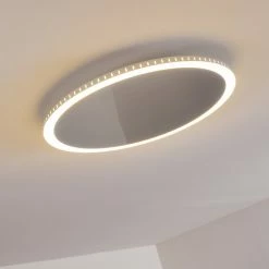 Hofstein Aitrach Deckenleuchte LED Silber, Wei&szlig;, 1-flammig -LED Leuchten Verkäufe aitrach deckenleuchte h3307465 15
