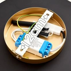 Hofstein Aitrach Deckenleuchte LED Gold, 1-flammig -LED Leuchten Verkäufe aitrach deckenleuchte h3307557 18