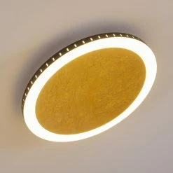 Hofstein Aitrach Deckenleuchte LED Gold, 1-flammig -LED Leuchten Verkäufe aitrach deckenleuchte h3307557 5