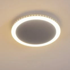 Hofstein Aitrach Deckenleuchte LED Silber, 1-flammig -LED Leuchten Verkäufe aitrach deckenleuchte h3307588 16