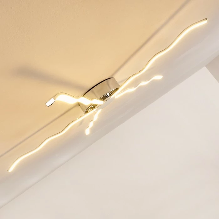 Hofstein Alavus Deckenleuchte LED Chrom, 5-flammig 11 Hofstein Alavus Deckenleuchte LED Chrom, 5-flammig – Bild 11