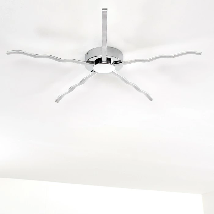 Hofstein Alavus Deckenleuchte LED Chrom, 5-flammig 14 Hofstein Alavus Deckenleuchte LED Chrom, 5-flammig – Bild 14