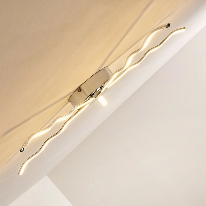 Hofstein Alavus Deckenleuchte LED Chrom, 5-flammig 7 Hofstein Alavus Deckenleuchte LED Chrom, 5-flammig – Bild 7