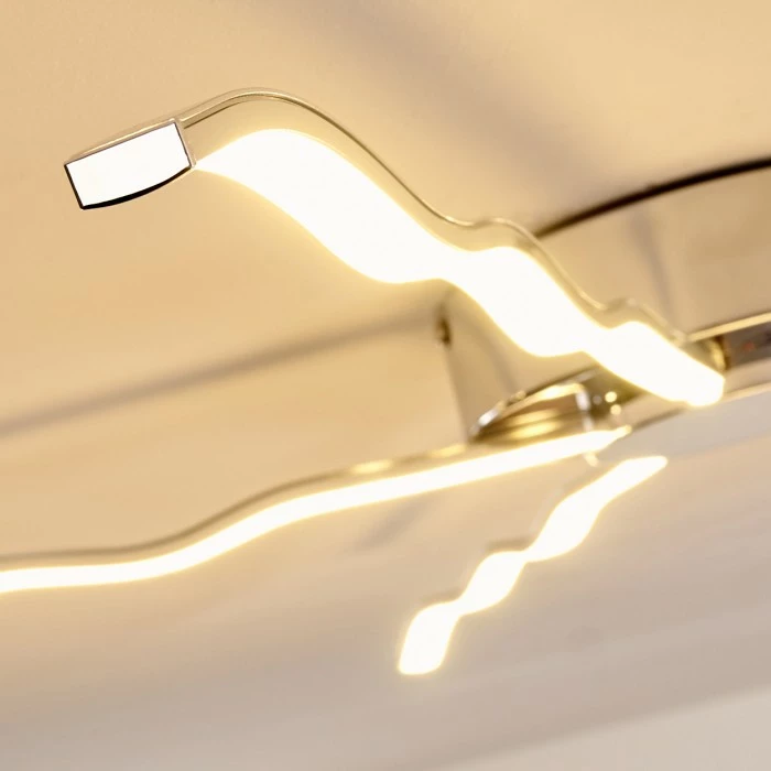 Hofstein Alavus Deckenleuchte LED Chrom, 5-flammig 8 Hofstein Alavus Deckenleuchte LED Chrom, 5-flammig – Bild 8