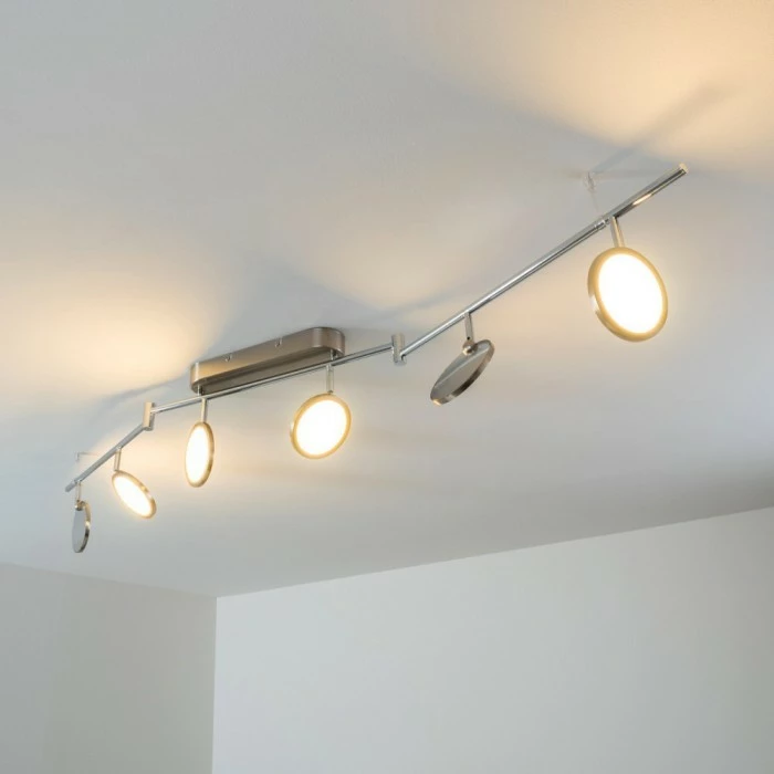 Hofstein Alberton Deckenleuchte LED Nickel-Matt, 6-flammig 11 Hofstein Alberton Deckenleuchte LED Nickel-Matt, 6-flammig – Bild 11