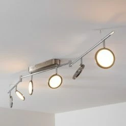 Hofstein Alberton Deckenleuchte LED Nickel-Matt, 6-flammig 35 Hofstein Alberton Deckenleuchte LED Nickel-Matt, 6-flammig -LED Leuchten Verkäufe alberton deckenleuchte h3008980 12