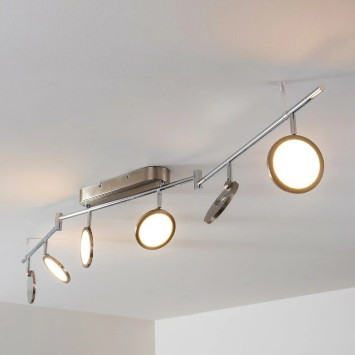 Hofstein Alberton Deckenleuchte LED Nickel-Matt, 6-flammig 13 Hofstein Alberton Deckenleuchte LED Nickel-Matt, 6-flammig – Bild 13