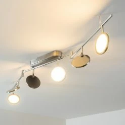 Hofstein Alberton Deckenleuchte LED Nickel-Matt, 6-flammig 36 Hofstein Alberton Deckenleuchte LED Nickel-Matt, 6-flammig -LED Leuchten Verkäufe alberton deckenleuchte h3008980 13