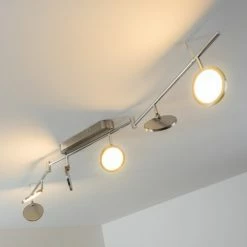 Hofstein Alberton Deckenleuchte LED Nickel-Matt, 6-flammig 38 Hofstein Alberton Deckenleuchte LED Nickel-Matt, 6-flammig -LED Leuchten Verkäufe alberton deckenleuchte h3008980 15