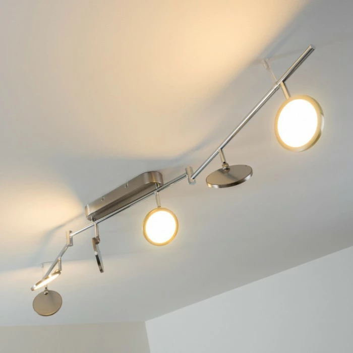 Hofstein Alberton Deckenleuchte LED Nickel-Matt, 6-flammig 16 Hofstein Alberton Deckenleuchte LED Nickel-Matt, 6-flammig – Bild 16