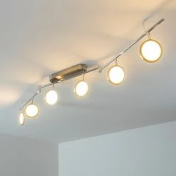 Hofstein Alberton Deckenleuchte LED Nickel-Matt, 6-flammig 42 Hofstein Alberton Deckenleuchte LED Nickel-Matt, 6-flammig -LED Leuchten Verkäufe alberton deckenleuchte h3008980 19