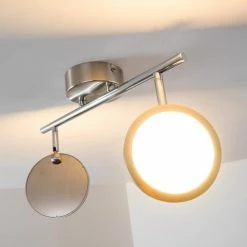 Hofstein Alberton Deckenleuchte LED Hellbraun, 2-flammig -LED Leuchten Verkäufe alberton deckenleuchte h3009024 11