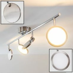 Hofstein Alberton Deckenleuchte LED Hellbraun, 4-flammig