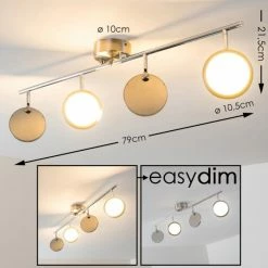 Hofstein Alberton Deckenleuchte LED Hellbraun, 4-flammig -LED Leuchten Verkäufe alberton deckenleuchte h3009031 2