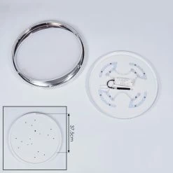 Hofstein Alberton Deckenpanel LED Chrom, Weiß, Transparent, Klar, 1-flammig -LED Leuchten Verkäufe alberton deckenpanel h3418727 4