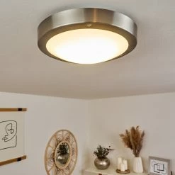 Hofstein Alleen Außendeckenleuchte LED Nickel-Matt, 3-flammig -LED Leuchten Verkäufe alleen aussendeckenleuchte h3435519 8