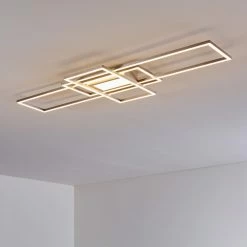 Hofstein Alsterbro Deckenleuchte LED Nickel-Matt, 1-flammig, Fernbedienung -LED Leuchten Verkäufe alsterbro deckenleuchte h3308387 2