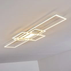 Hofstein Alsterbro Deckenleuchte LED Wei&szlig;, 1-flammig, Fernbedienung -LED Leuchten Verkäufe alsterbro deckenleuchte h3312193 12