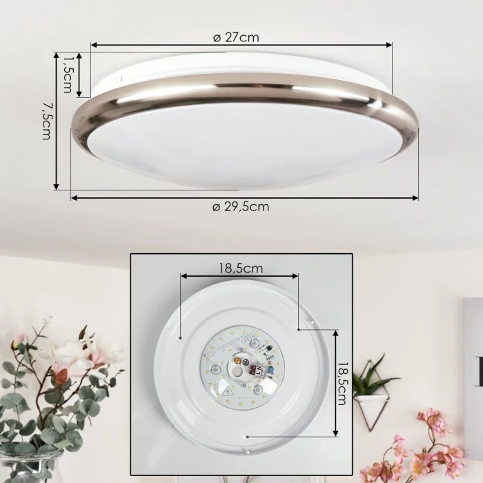 Hofstein Altdorf Deckenleuchte LED Weiß, 1-flammig 4 Hofstein Altdorf Deckenleuchte LED Weiß, 1-flammig – Bild 4