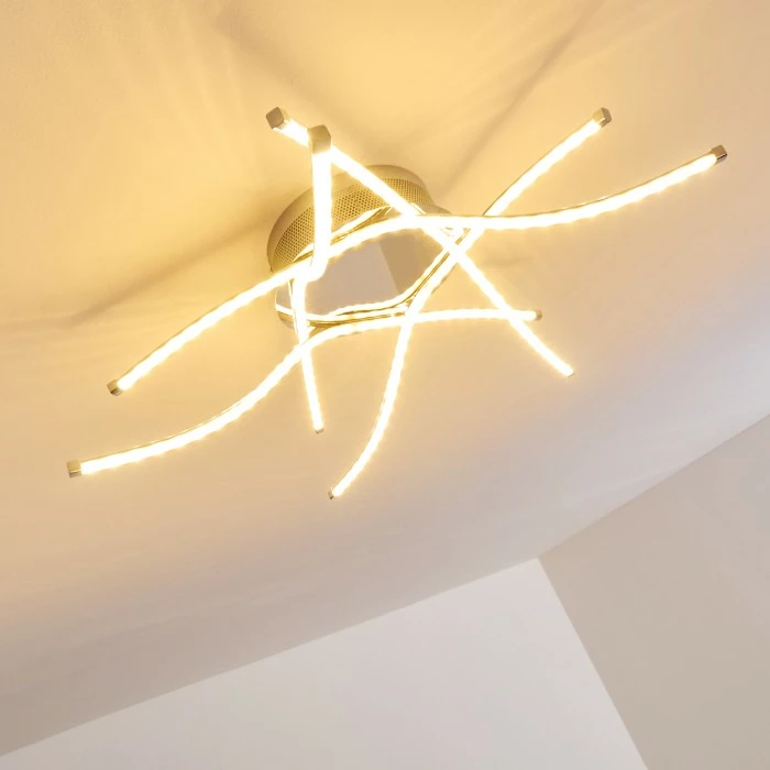 Hofstein Altino Deckenleuchte LED Chrom, 1-flammig 3 Hofstein Altino Deckenleuchte LED Chrom, 1-flammig – Bild 3