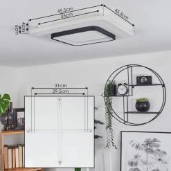 Hofstein Andelfingen Deckenpanel LED Weiß, 1-flammig, Fernbedienung -LED Leuchten Verkäufe andelfingen deckenpanel h3542286 3