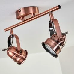 Hofstein Aniak Deckenleuchte LED Kupferfarben, 2-flammig -LED Leuchten Verkäufe aniak deckenleuchte h3363607 12
