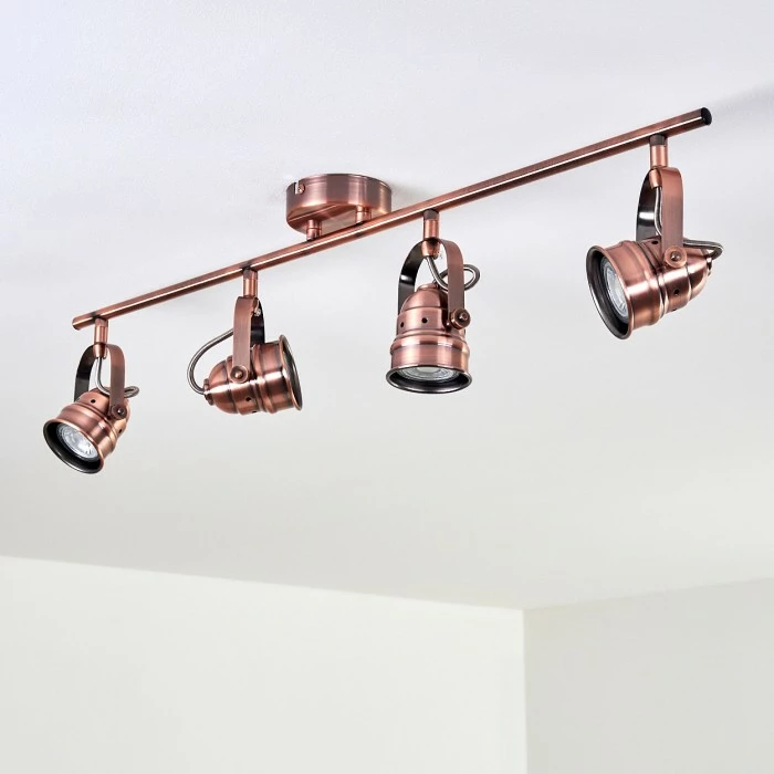 Hofstein Aniak Deckenleuchte LED Kupferfarben, 4-flammig 12 Hofstein Aniak Deckenleuchte LED Kupferfarben, 4-flammig – Bild 12