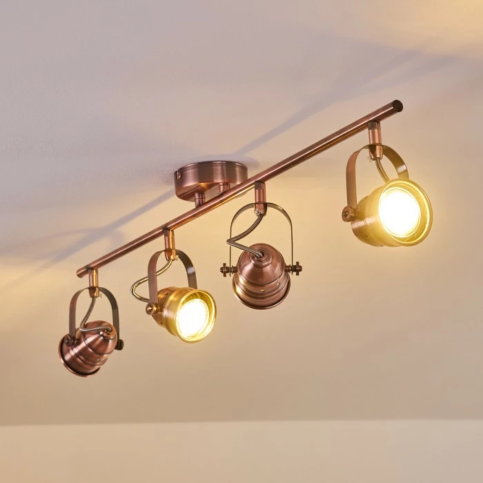 Hofstein Aniak Deckenleuchte LED Kupferfarben, 4-flammig 8 Hofstein Aniak Deckenleuchte LED Kupferfarben, 4-flammig – Bild 8