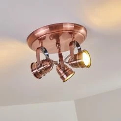 Hofstein Aniak Deckenleuchte LED Kupferfarben, 3-flammig -LED Leuchten Verkäufe aniak deckenleuchte h3363683 14