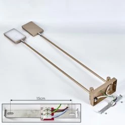Hofstein Anneau Deckenleuchte LED Chrom, Gold, 2-flammig -LED Leuchten Verkäufe anneau deckenleuchte h3561126 4