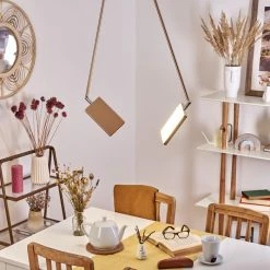 Hofstein Anneau Deckenleuchte LED Chrom, Gold, 2-flammig -LED Leuchten Verkäufe anneau deckenleuchte h3561126 6