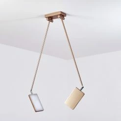 Hofstein Anneau Deckenleuchte LED Chrom, Gold, 2-flammig -LED Leuchten Verkäufe anneau deckenleuchte h3561126 7