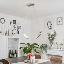 Hofstein Anneau Deckenleuchte LED Chrom, Silber, 2-flammig -LED Leuchten Verkäufe anneau deckenleuchte h3570234 10