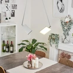 Hofstein Anneau Deckenleuchte LED Chrom, Silber, 2-flammig -LED Leuchten Verkäufe anneau deckenleuchte h3570234 6