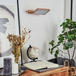 Hofstein Anneau Wandleuchte LED Chrom, Kupferfarben, 1-flammig -LED Leuchten Verkäufe anneau wandleuchte h3560594 9