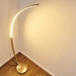 Hofstein Antares Bogenlampe LED Nickel-Matt, 1-flammig -LED Leuchten Verkäufe antares bogenlampe h3266144 do4 11
