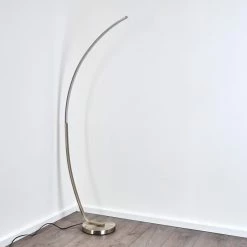 Hofstein Antares Bogenlampe LED Nickel-Matt, 1-flammig -LED Leuchten Verkäufe antares bogenlampe h3266144 do4 12