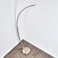 Hofstein Antares Bogenlampe LED Nickel-Matt, 1-flammig -LED Leuchten Verkäufe antares bogenlampe h3266144 do4 16