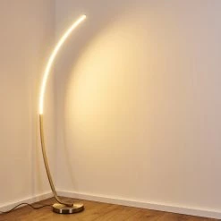 Hofstein Antares Bogenlampe LED Nickel-Matt, 1-flammig -LED Leuchten Verkäufe antares bogenlampe h3266144 do4 19